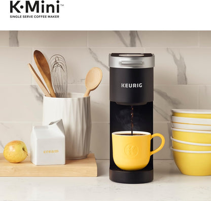 Keurig K-Mini Single Serve K-Cup Pod Coffee Maker, 6 to 12Oz Brew Size, with Cord Storage, Perfect for Small Spaces, Black