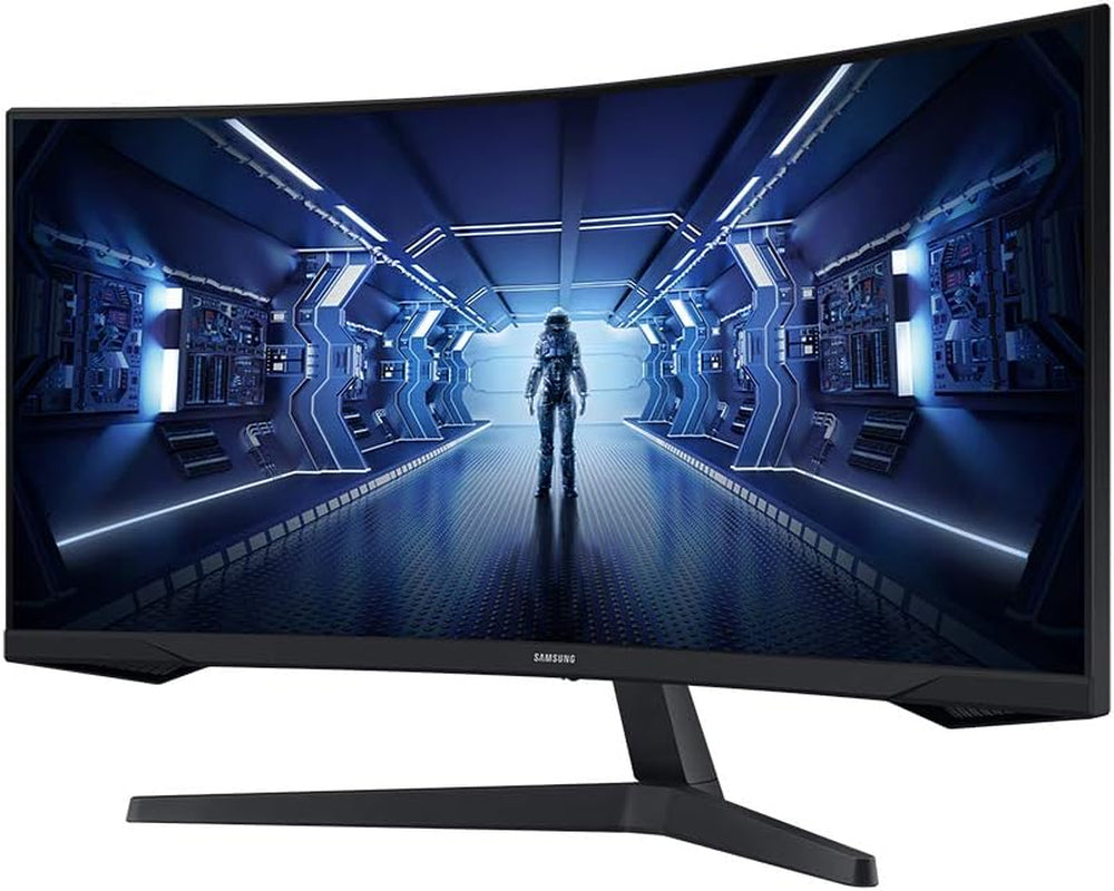 SAMSUNG 34" Odyssey G5 Ultra-Wide Gaming Monitor with 1000R Curved Screen, 165Hz, 1Ms, Freesync Premium, WQHD, LC34G55TWWNXZA, 2020, Black