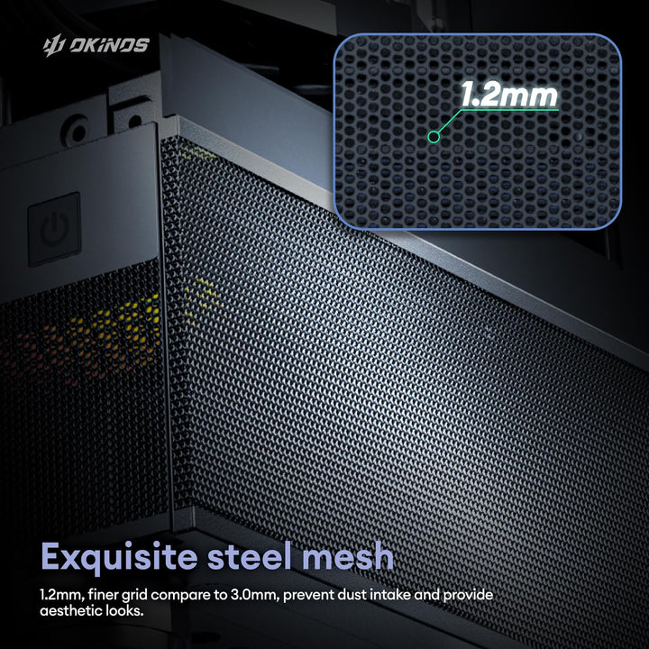 Aqua 3, Micro ATX Case, MATX PC Case with 3 X 120Mm 3-Pin ARGB Fan Pre-Installed, Panoramic View Tempered Glass Front & Side Panel, with Type C Port, Black