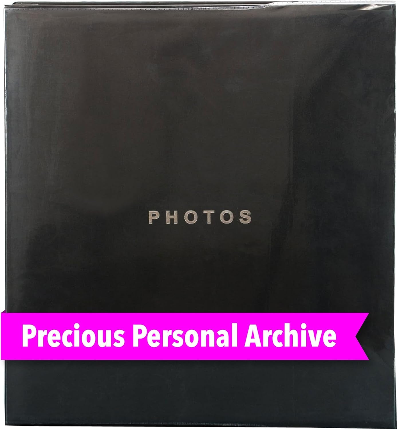 Kieragrace KG Jocelyn Photo Album – Black, Holds 400 4" X 6" Photos