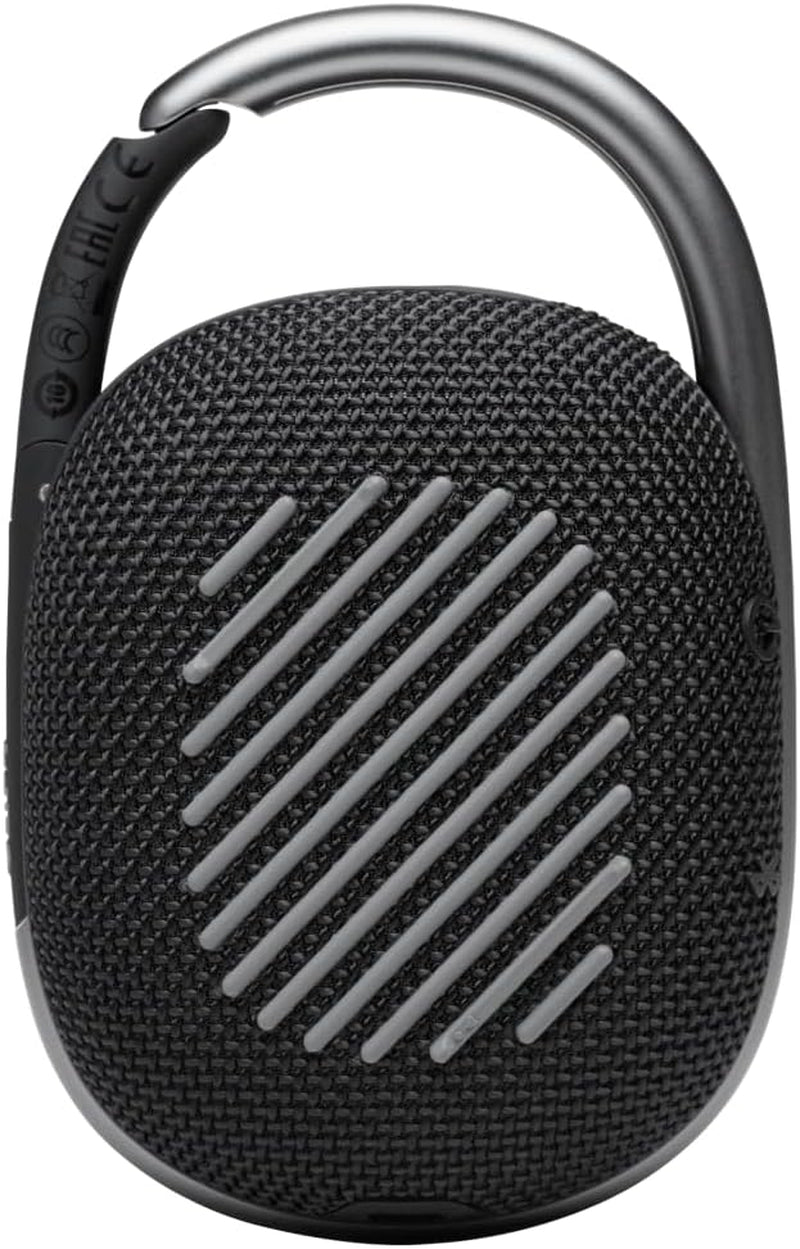 JBL Clip 4 - Portable Mini Bluetooth Speaker, Big Audio and Punchy Bass, Integrated Carabiner, IP67 Waterproof and Dustproof, 10 Hours of Playtime, Speaker for Home, Outdoor and Travel (Black)