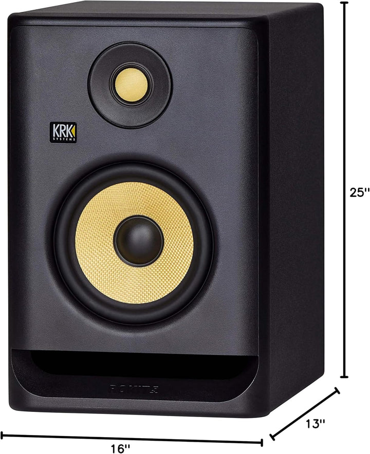 KRK RP5 Rokit 5 G4 Professional Bi-Amp 5" Powered Studio Monitor Pair, Black