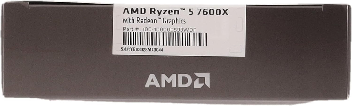 AMD Ryzen 5 7600X 6-Core, 12-Thread Unlocked Desktop Processor