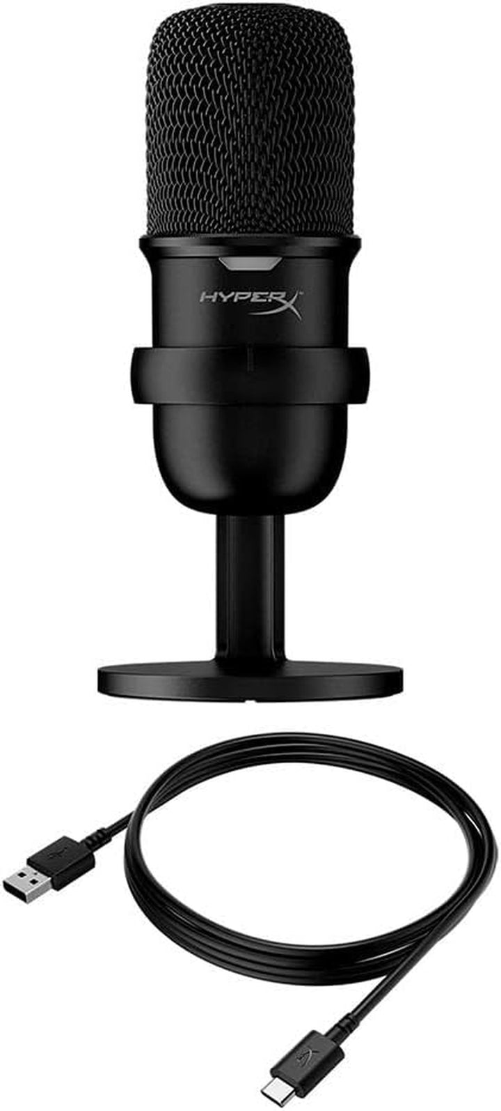 Hyperx Solocast – USB Condenser Gaming Microphone, for PC, PS4, PS5 and Mac, Tap-To-Mute Sensor, Cardioid Polar Pattern, Great for Streaming, Podcasts, Twitch, Youtube, Discord,Black