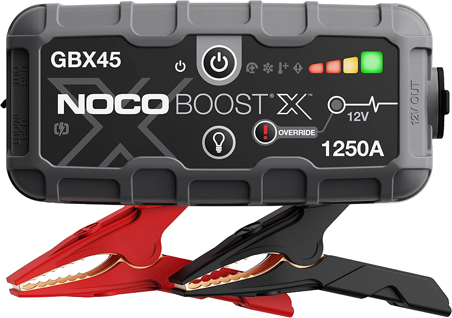 NOCO Boost X GBX45 1250A 12V Ultrasafe Portable Lithium Jump Starter, Car Battery Booster Pack, USB-C Powerbank Charger, and Jumper Cables for up to 6.5-Liter Gas and 4.0-Liter Diesel Engines