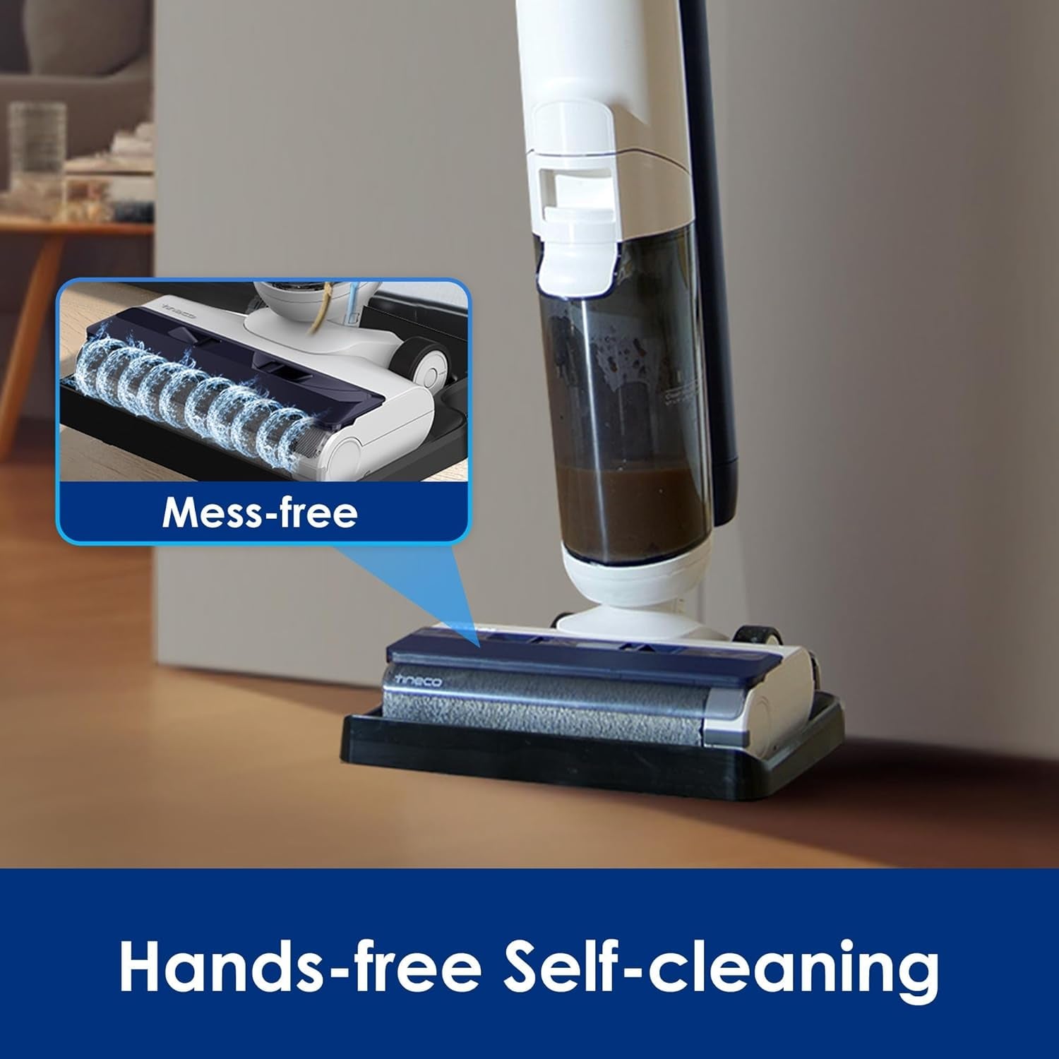 Tineco Ifloor 5 Breeze Complete Wet Dry Vacuum Cordless Floor Washer, One-Step Cleaning for Hard Floors, Edge Clean, Auto Self-Cleaning, Lightweight & Cordless Design