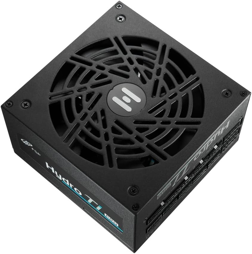 FSP Hydro Ti PRO 1000W Computer Power Supply 80 plus Titanium Full Modular PSU ATX 3.0 Pcie GEN5,12V-(2X6) Cable Super Quite PSU and Eco-Friendly Fan 10 Years Warranty (HTI-1000M-GEN5)