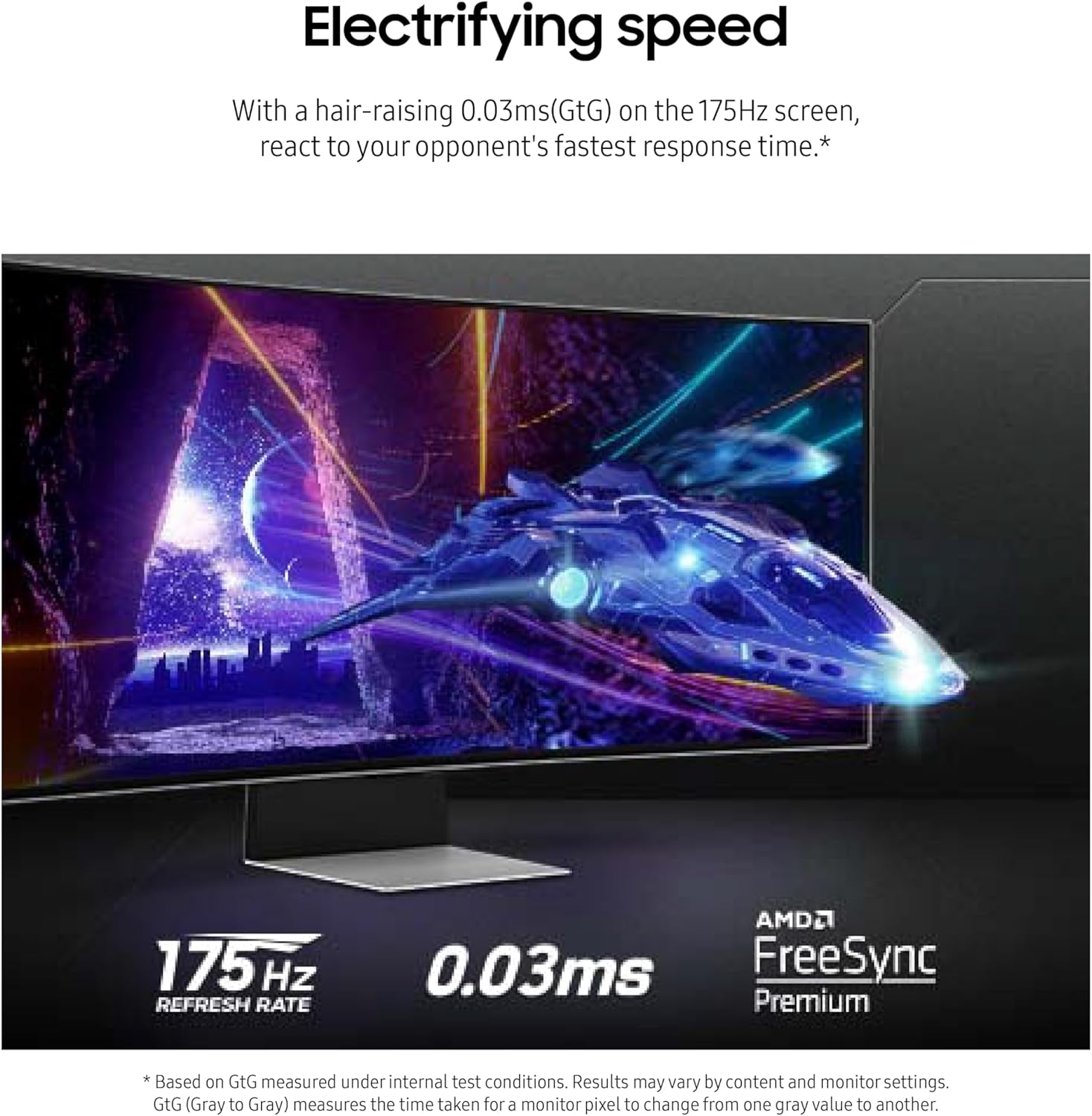 SAMSUNG 34" Odyssey G85SB Series QD-OLED Ultra WQHD Curved Gaming Monitor, 175Hz, 0.03Ms, Displayhdr True Black 400, AMD Freesync Premium Pro, Advanced Game Streaming, LS34BG850SNXZA, 2023