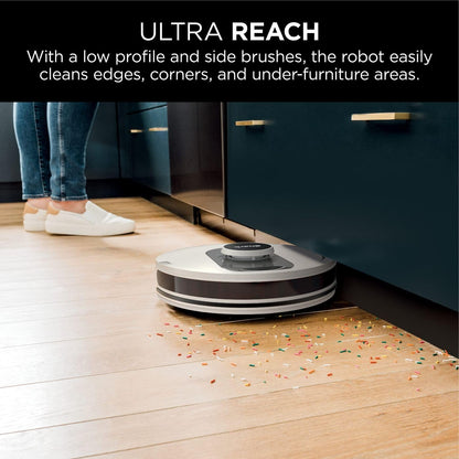 Shark AI Ultra Voice Control Robot Vacuum with Matrix Clean Navigation, Home Mapping, 60-Day Capacity, Self-Empty Base for Homes with Pets, Carpet & Hard Floors (Silver/Black)