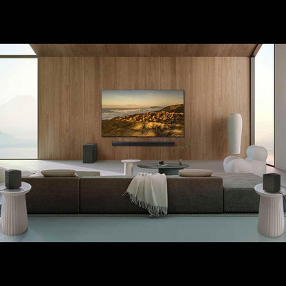 SAMSUNG Q990D 11.1.4Ch Soundbar W/Wireless Dolby Atmos Audio, Rear Speaker Included, Q-Symphony, Spacefit Sound Pro, Adaptive Sound, Game Mode Pro with Alexa Built-In, HW-Q990D/ZA