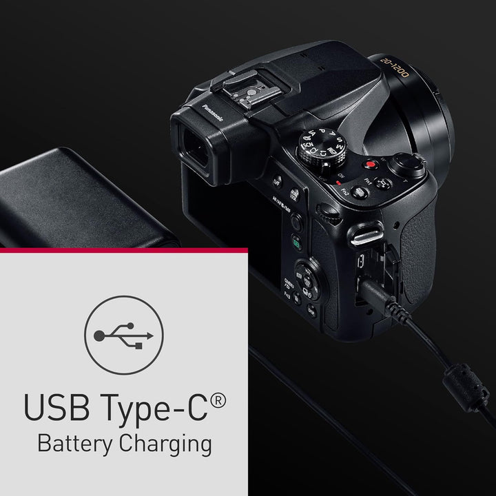 Panasonic LUMIX FZ80D Compact Camera with 20-1200Mm Zoom Lens, Point and Shoot Digital Camera with 4K Video/Photo Recording and Power Optical Image Stabilizer - DC-FZ80D