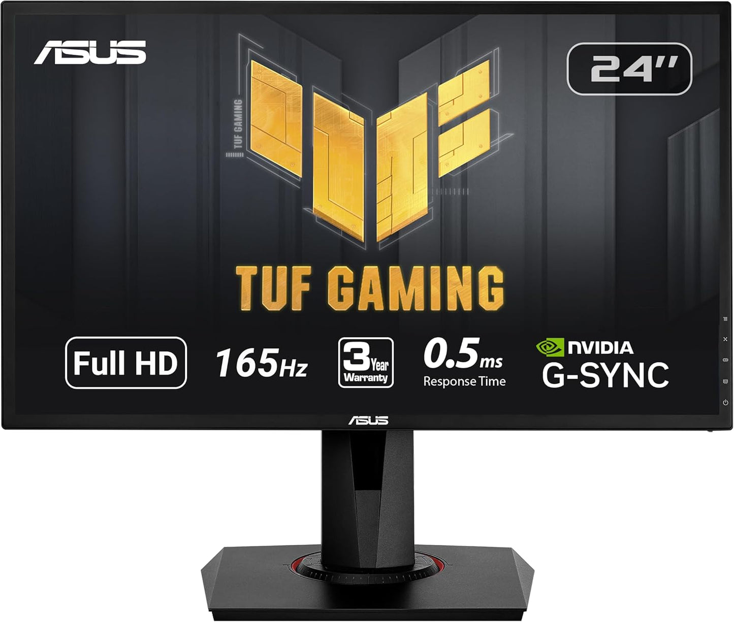 ASUS VG248QG 24" G-SYNC Gaming Monitor 165Hz 1080P 0.5Ms Eye Care with DP HDMI Dvi,Black