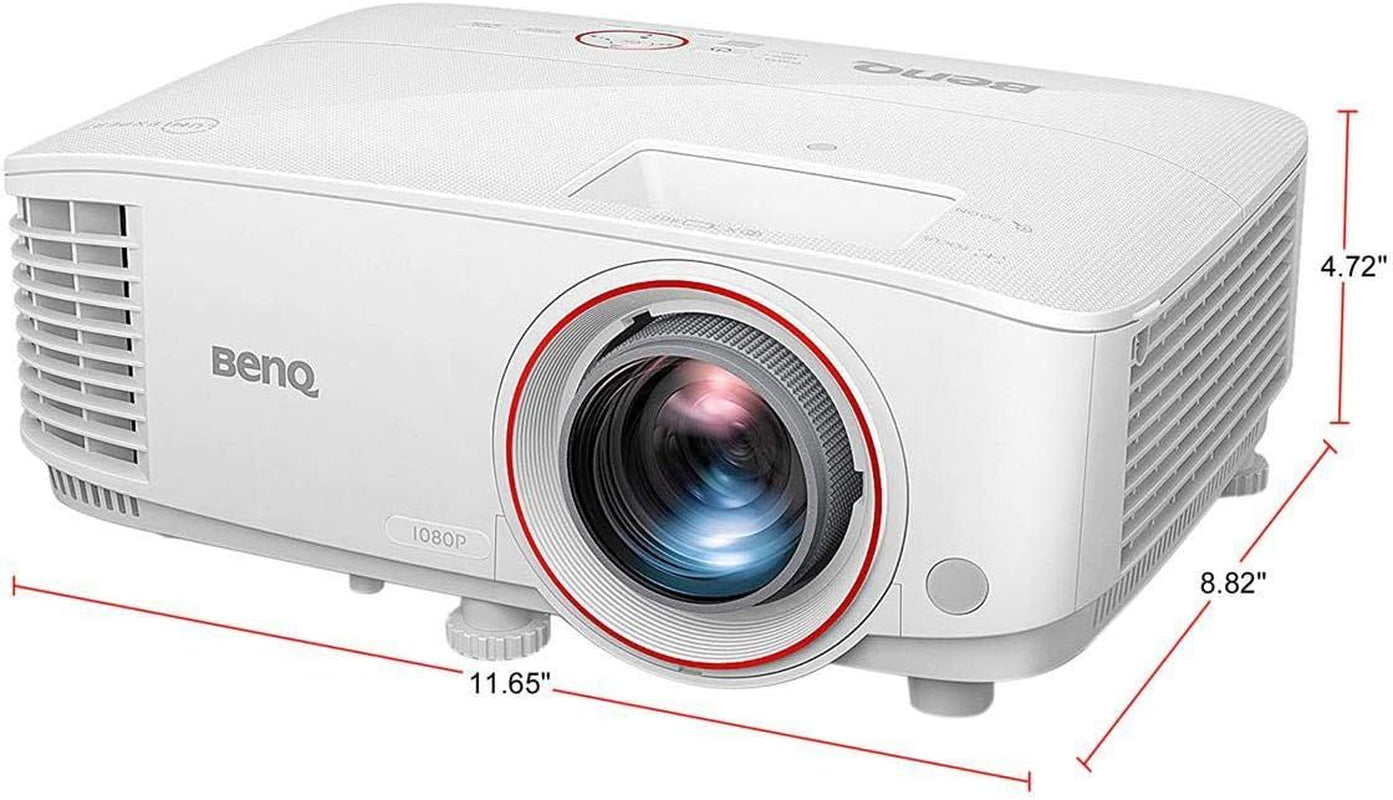 Benq TH671ST 1080P Short Throw Gaming Projector | Gaming Mode for Intense Low Input Lag Action | 3000 Lumens for Lights on Entertainment | 3 Year Industry Leading Warranty