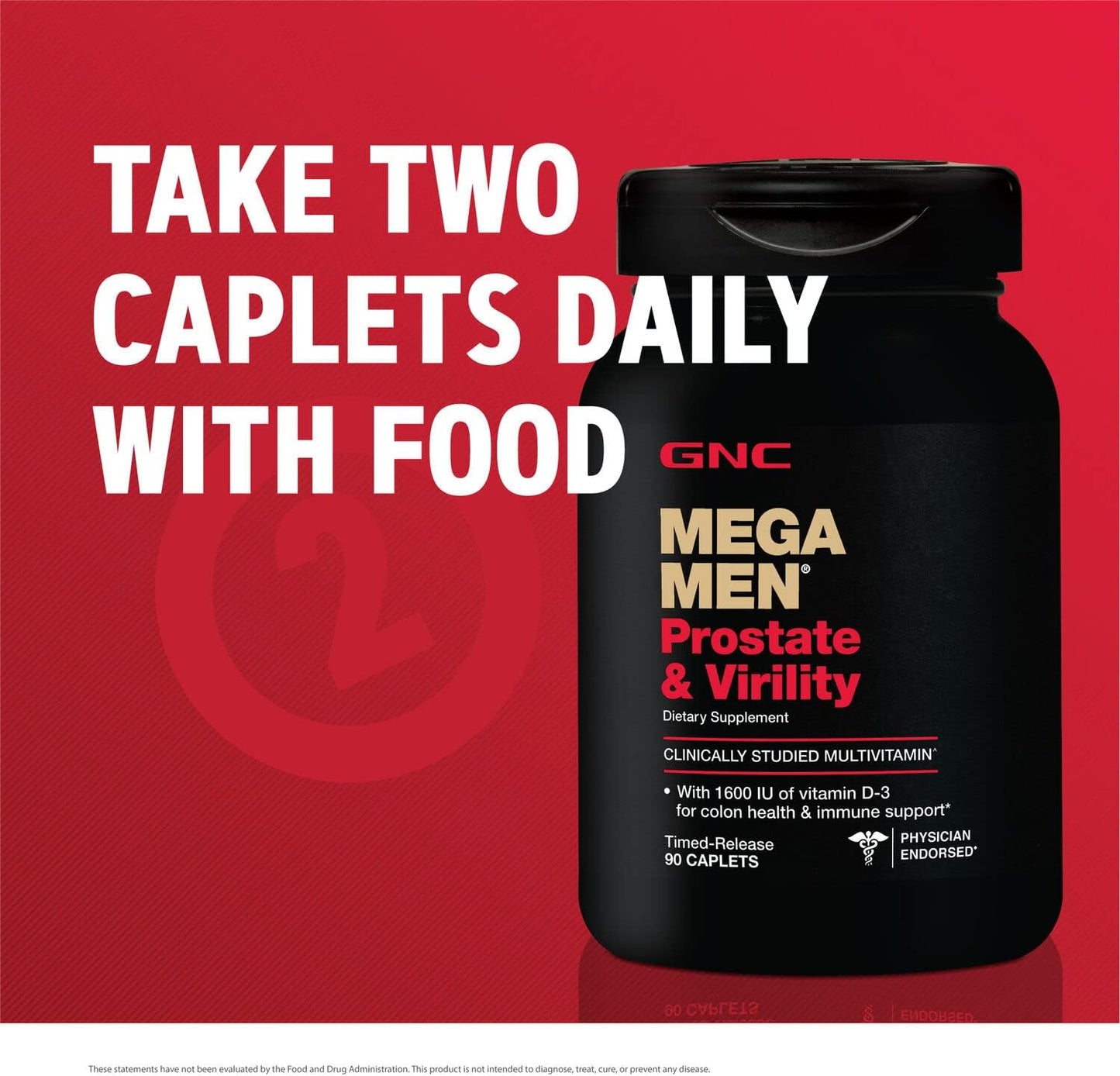 GNC Mega Men Prostate and Virility | Supports Optimal Sexual Health and Prostate Health | 90 Caplets