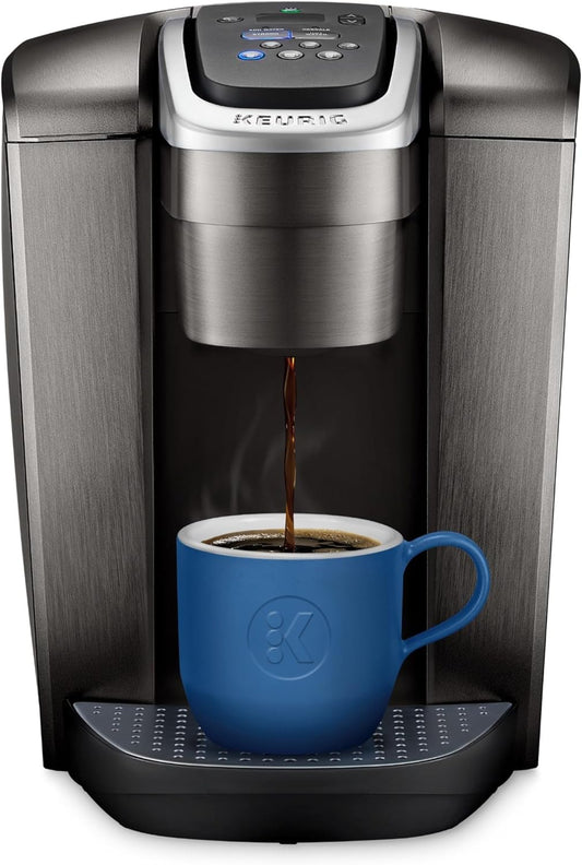 Keurig K-Elite Single Serve K-Cup Pod Coffee Maker, with Strength and Temperature Control, Iced Coffee Capability, 8 to 12Oz Brew Size, Programmable, Brushed Slate