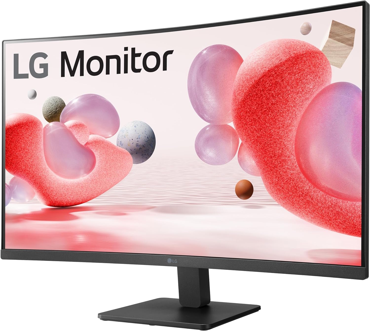 LG 32MR50C-B Curved Monitor 32-Inch FHD 100Hz AMD Freesync Onscreen Control Dynamic Action Sync Black Stabilizer Tilt Stand (HDMI) - Black