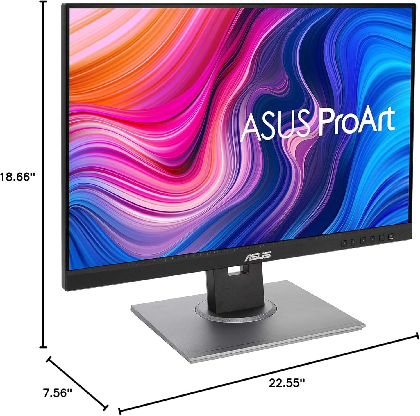 ASUS Proart Display PA248QV 24.1” WUXGA (1920 X 1200) 16:10 Monitor, 100% Srgb/Rec.709 ΔE < 2, IPS, Displayport HDMI D-Sub, Calman Verified, Anti-Glare, Tilt Pivot Swivel Height Adjustable, Black