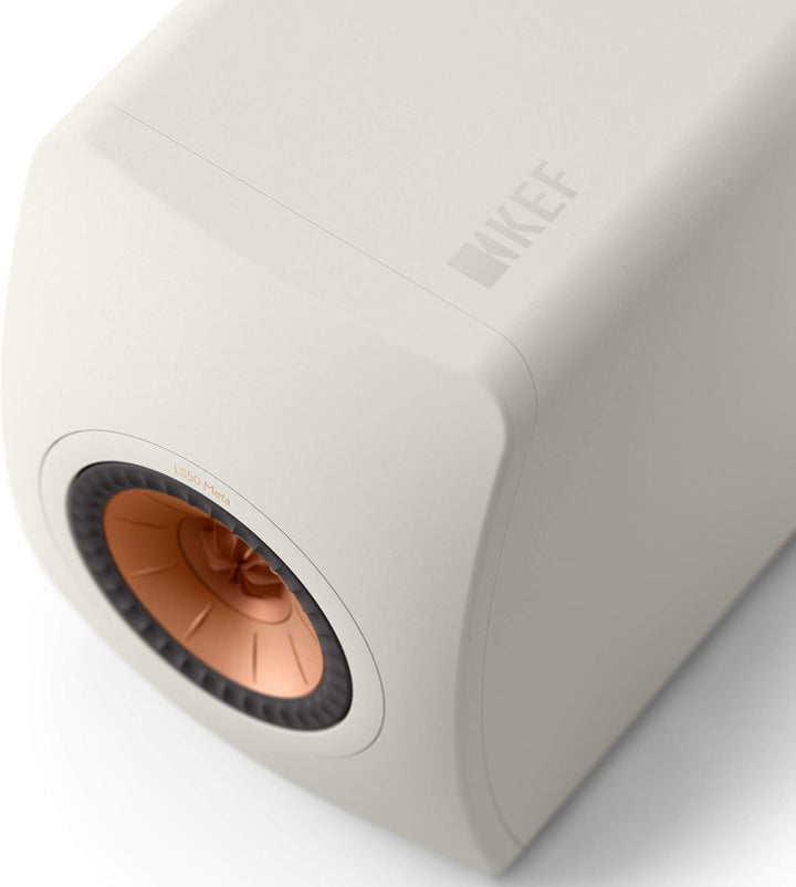 KEF LS50 Meta Passive Bookshelf Speakers - Pair (Mineral White)