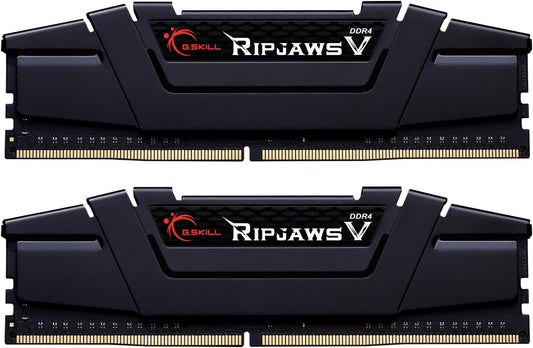 G.SKILL Ripjaws V Series (Intel XMP) DDR4 RAM 32GB (2X16Gb) 3200Mt/S CL16-18-18-38 1.35V Desktop Computer Memory UDIMM - Black (F4-3200C16D-32GVK)