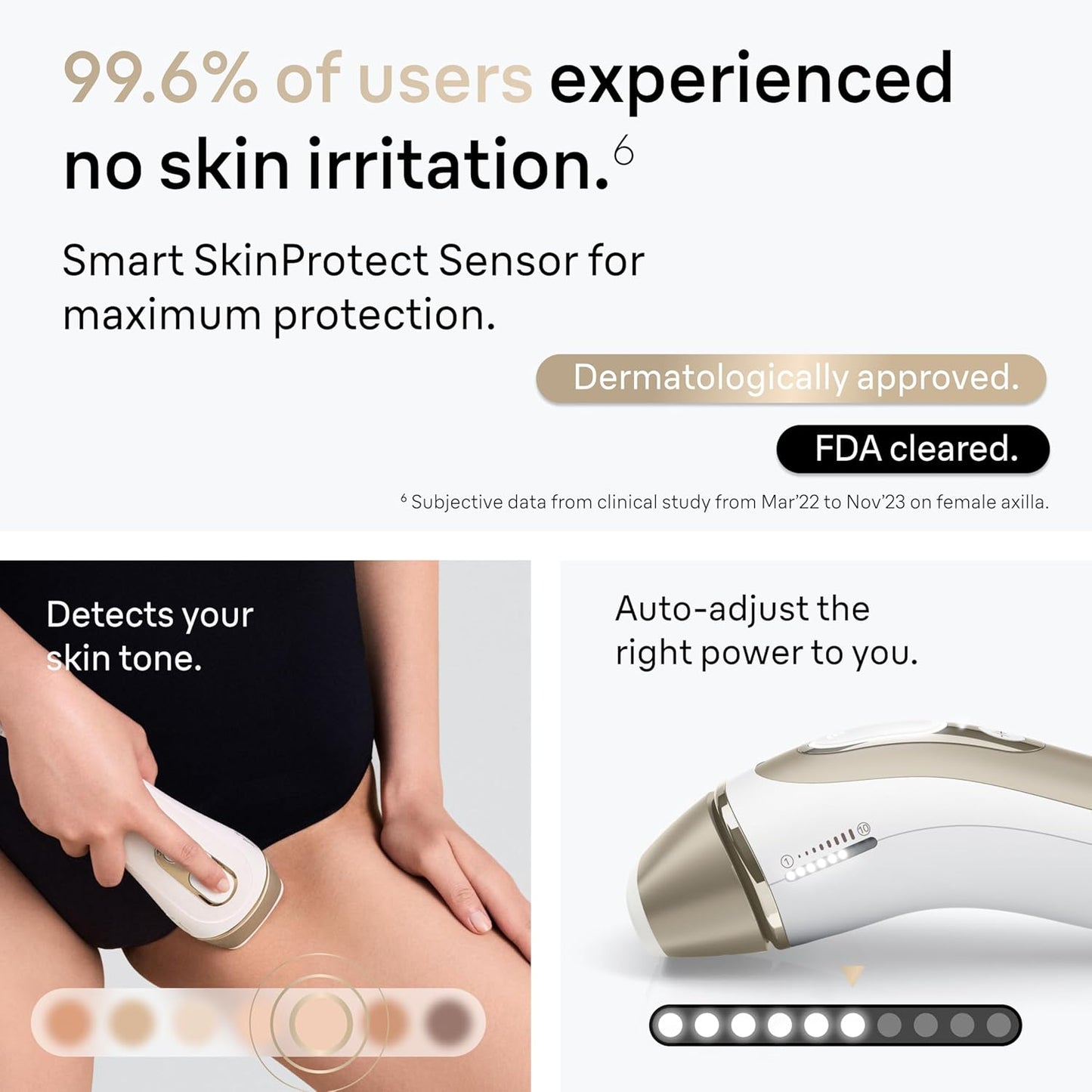 Braun IPL Silk·Expert, at Home Laser Hair Removal, Pro 5 PL5347 Latest Generation IPL, Holiday Gifts for Women and Men, Hair Removal System with Wide Head and Two Precision Heads