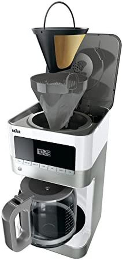 Braun KF6050WH Brewsense Drip Coffee Maker, White