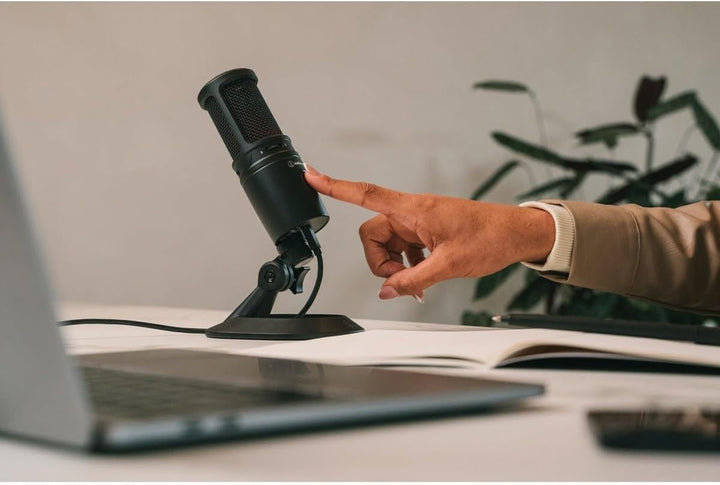 Audio-Technica AT2020USB-X Cardioid Condenser USB Microphone, Black