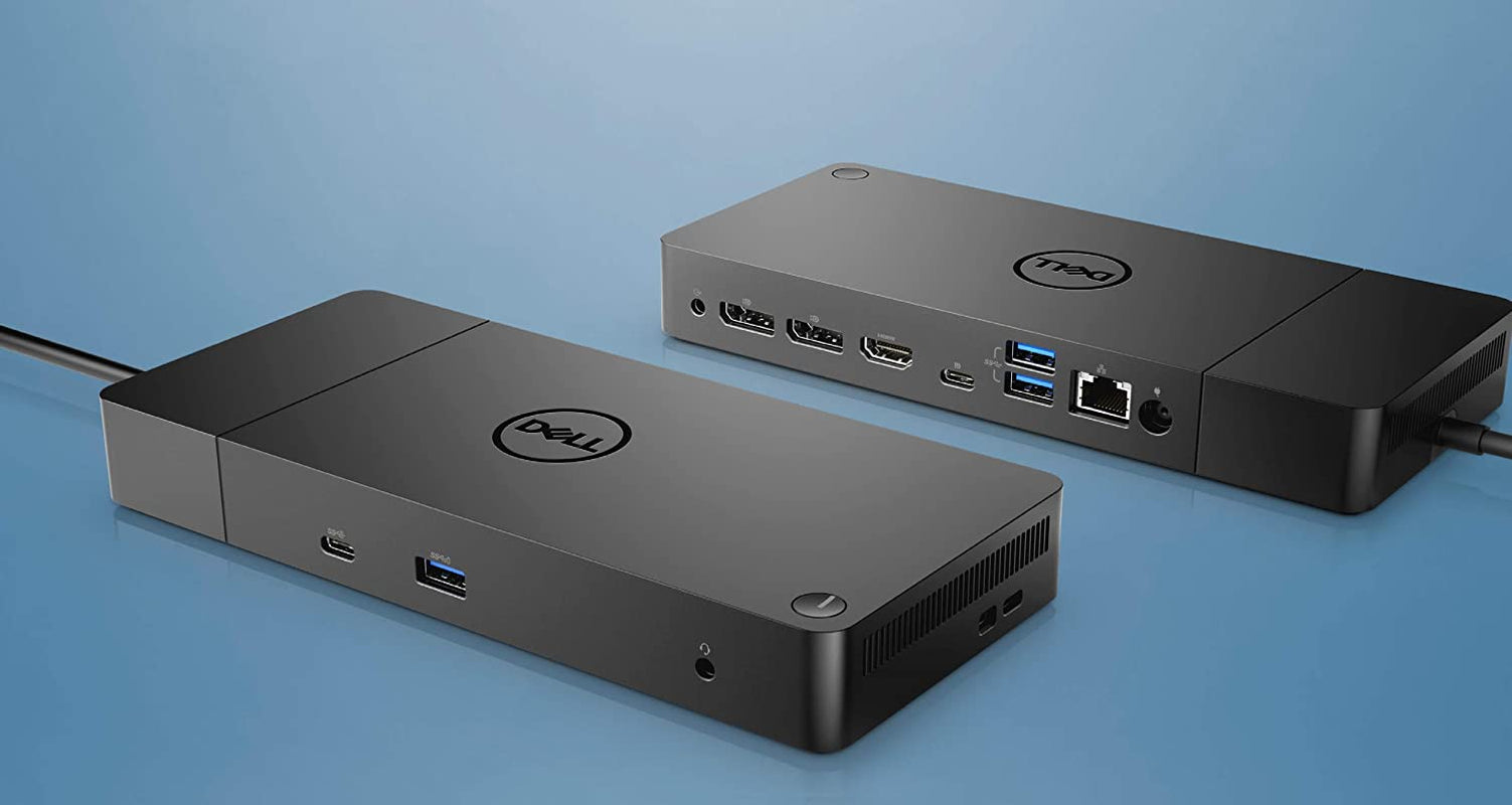 Dell WD19 130W Docking Station (With 90W Power Delivery) USB-C, HDMI, Dual Displayport, Black