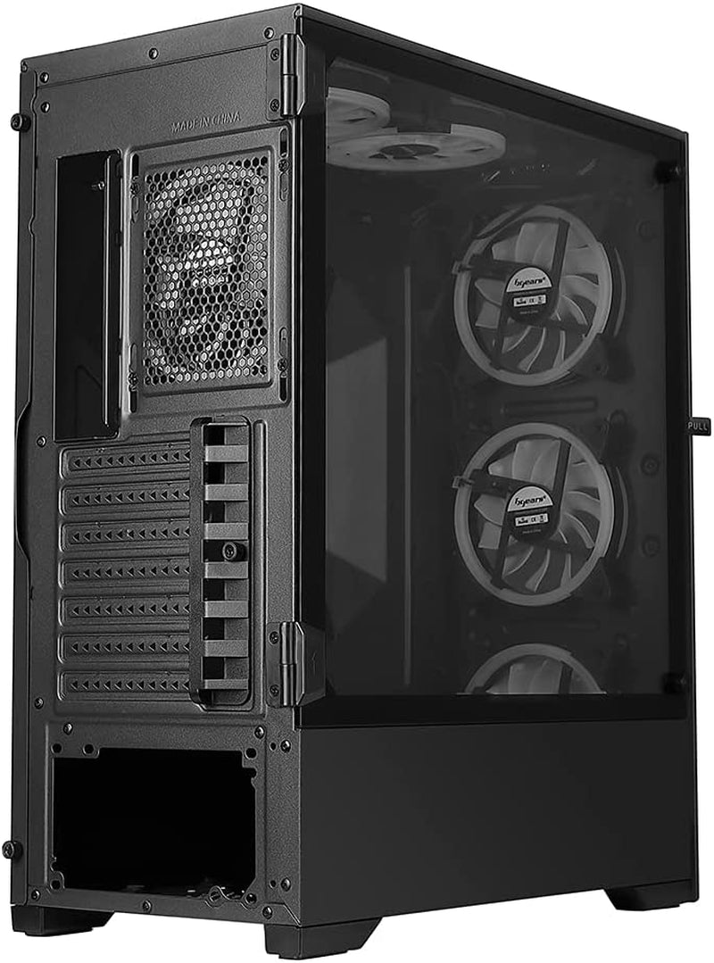 Bgears B-Voguish Gaming PC Case with Tempered Glass Panels, USB3.0, Support E-ATX, ATX, Matx, ITX. (Fans Are Sold Separately)