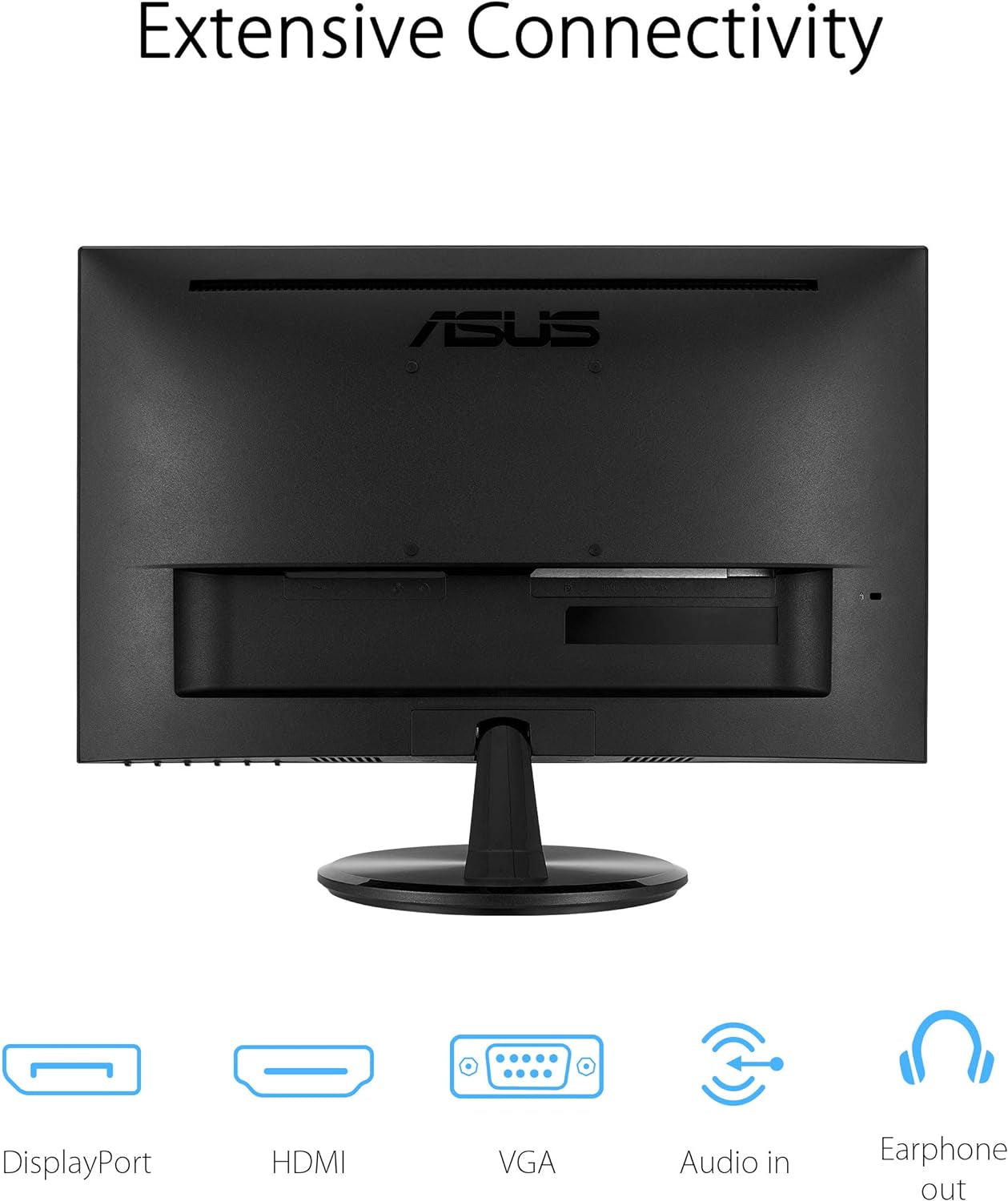 ASUS VP229Q 21.5” Monitor, 1080P Full HD, 75Hz, IPS, Freesync/Adaptive-Sync, Eye Care, HDMI Displayport VGA, Frameless, VESA Wall Mountable BLACK