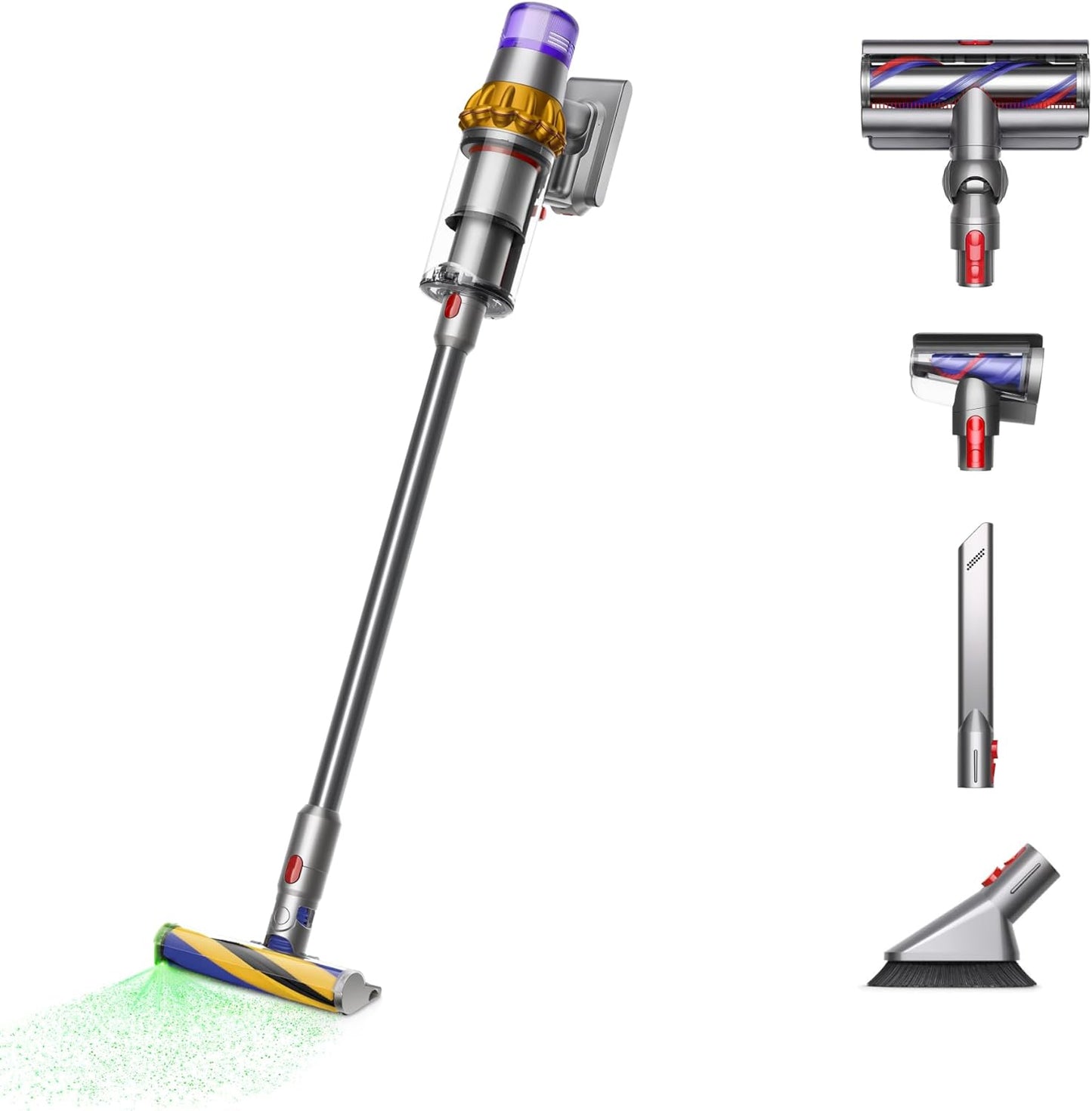 Dyson V15 Detect plus Cordless Vacuum, Yellow/Nickel