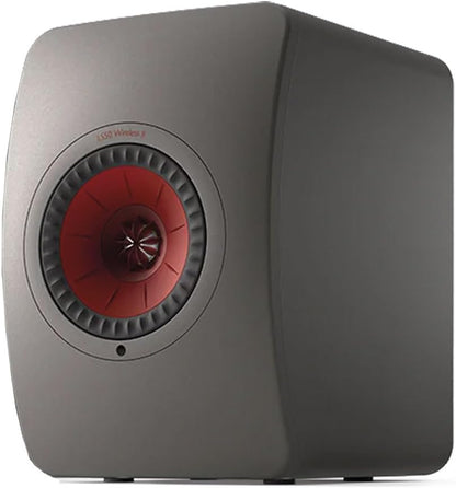 KEF LS50 Wireless II Powered Bookshelf Speakers - Pair (Titanium Grey)