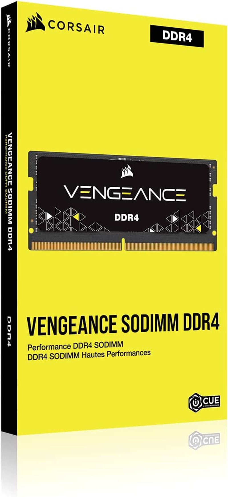 CORSAIR Vengeance SODIMM DDR4 RAM 32GB (1X32Gb) 3200Mhz CL22-22-22-53 1.2V Intel AMD Laptop Notebook Memory - Black (CMSX32GX4M1A3200C22)