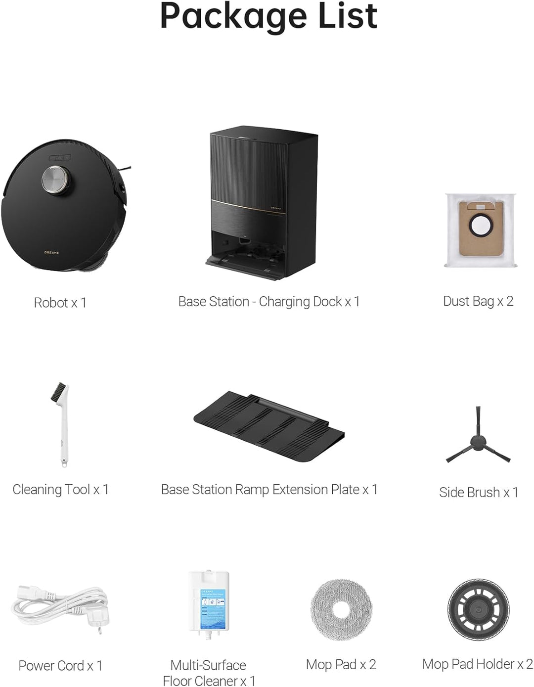 Dreame L20 Ultra Robot Vacuum and Mop with Mop-Extend, Auto Mop Removal & Raising, Washing and Drying, 7000Pa Suction, Self-Emptying, Self-Refilling, AI Obstacle Avoidance