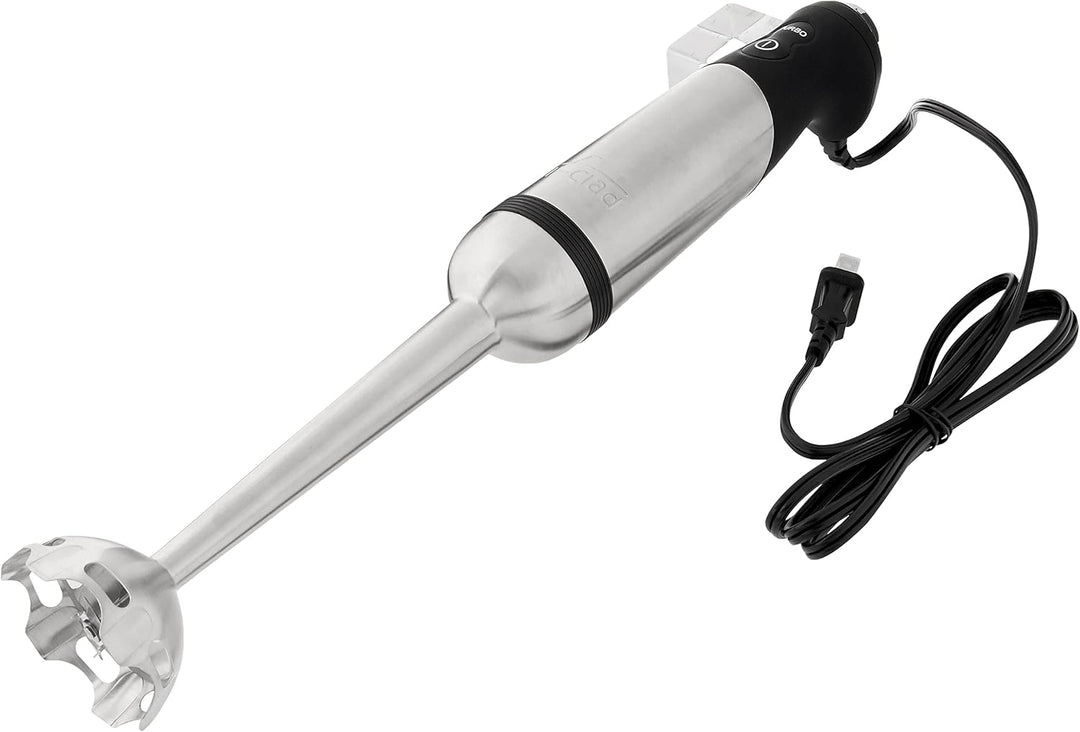 All-Clad Electrics Stainless Steel Immersion Blender 2 Piece Turbo Function 600 Watts Detachable, Variable Speed Control, Hand Blander, 9-1/4-Inch
