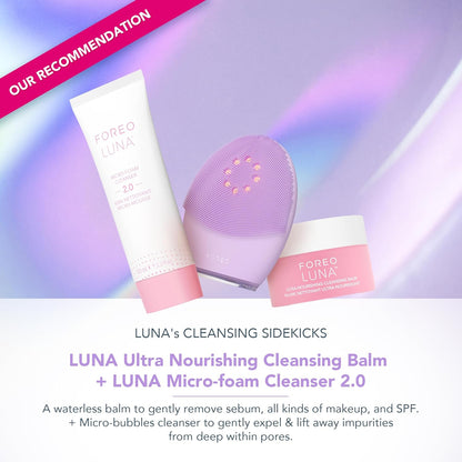 FOREO Luna 4 plus Facial Cleansing Brush | near Infrared Light Therapy + LED Red Light Therapy Deep Thermo Cleansing Facial | anti Aging Microcurrent Facial Device | Normal Skin