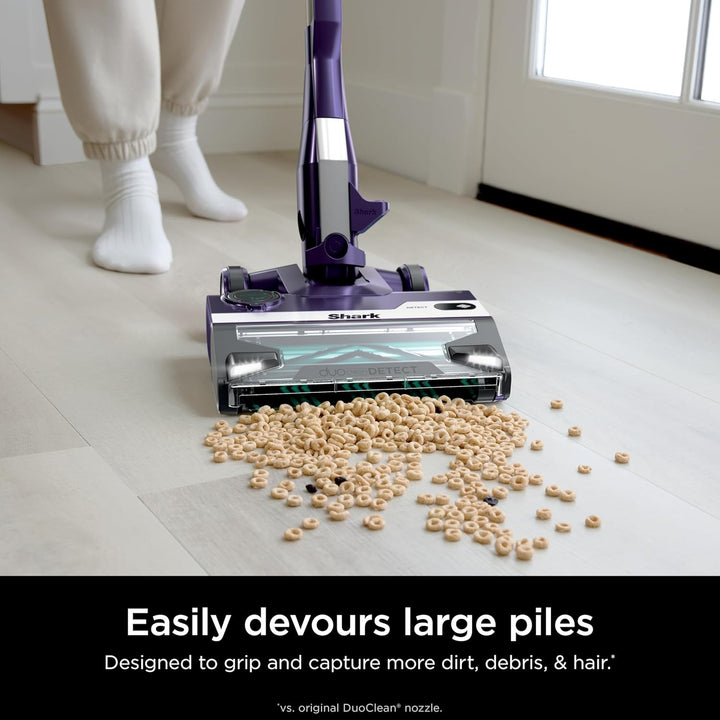 Shark POWERDETECT Ultra-Light Corded Stick Vacuum with Duoclean Technology, Self-Cleaning Brushroll for No Hair Wrap, Anti-Allergen Complete Seal, and Odor Neutralizer Technology, HZ4002