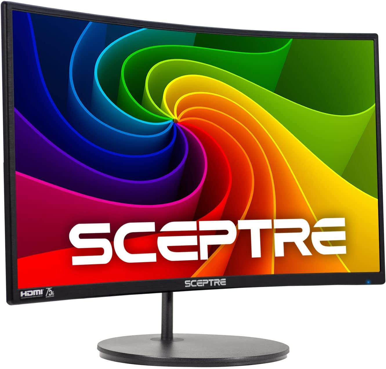 Sceptre Curved 24-Inch Gaming Monitor 1080P R1500 98% Srgb HDMI X2 VGA Build-In Speakers, VESA Wall Mount Machine Black (C248W-1920RN Series)