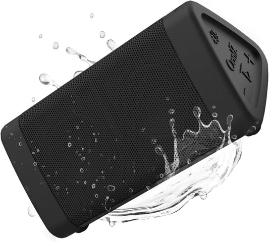 Oontz Angle 3 Bluetooth Speaker, up to 100 Ft Wireless Range, Plays All Day, Portable Small Speaker for Iphone, Android Phones, Crystal Clear Sound, IPX5 Portable Bluetooth Speaker, Black