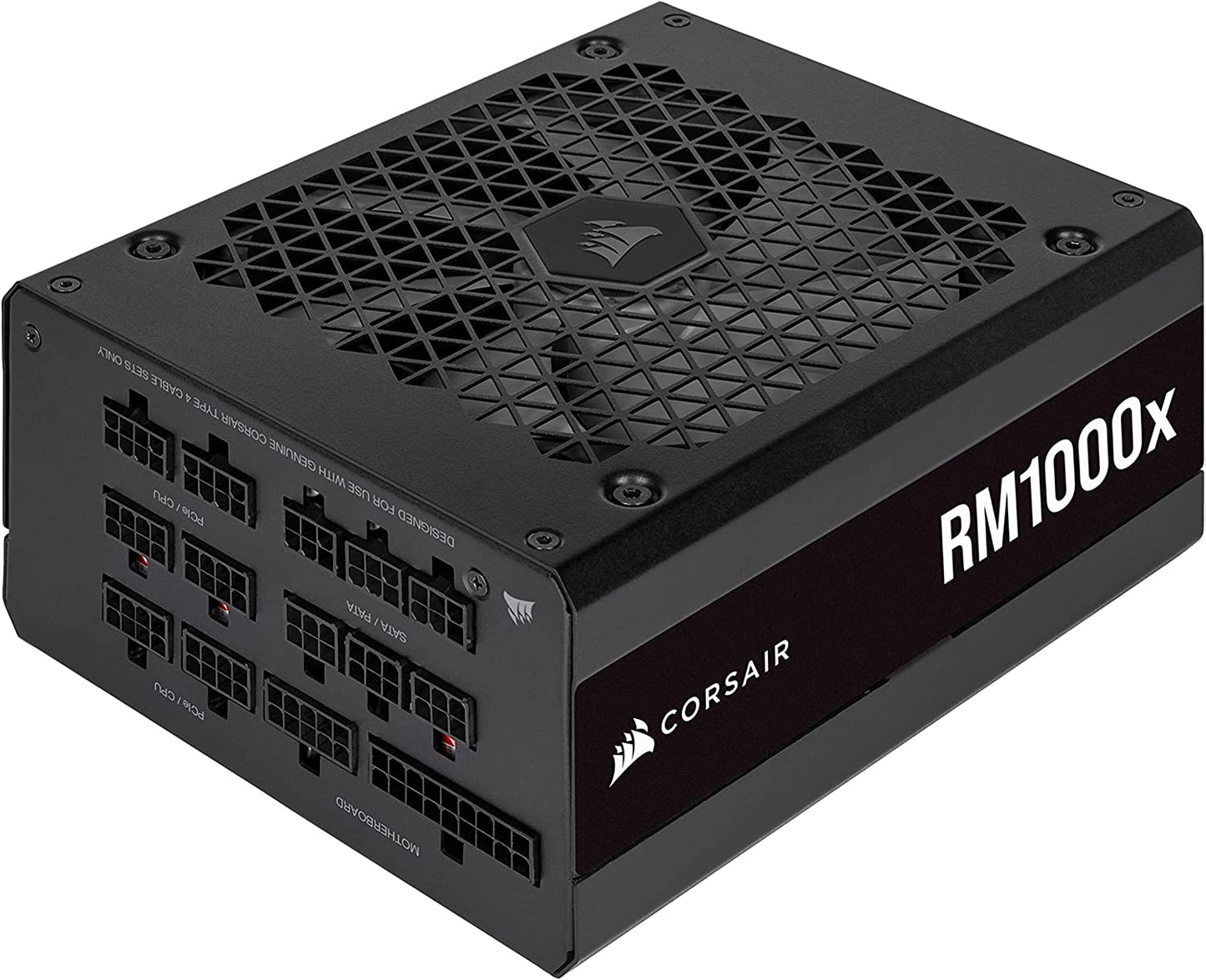 CORSAIR Rm1000X Fully Modular ATX Power Supply - 80 plus Gold - Low-Noise Fan - Zero RPM - Black