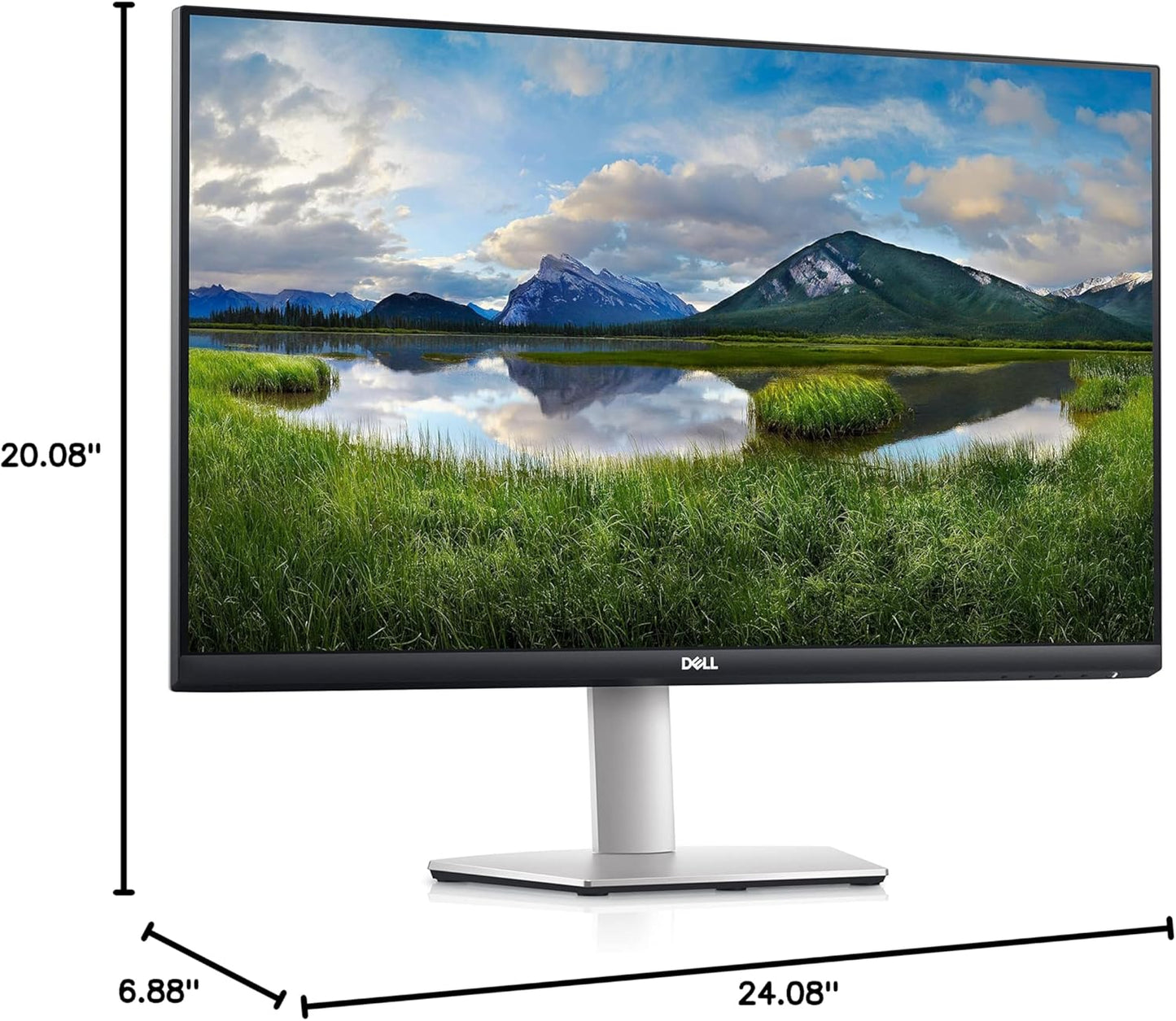 Dell S2721QS Monitor 27 Inch, 4K UHD (3840 X 2160) IPS Display, Ultra-Thin Bezel, AMD Freesync, HDMI, Displayport, VESA Certified - Silver