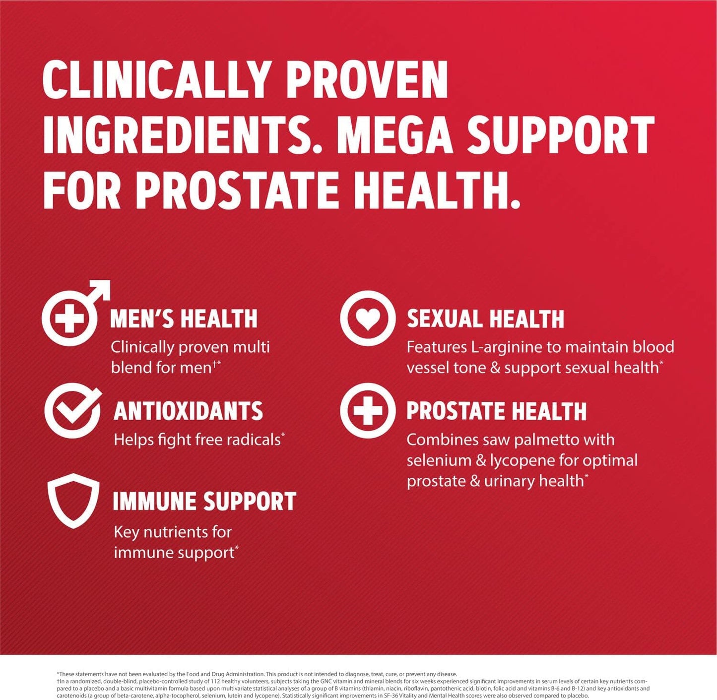 GNC Mega Men Prostate and Virility | Supports Optimal Sexual Health and Prostate Health | 90 Caplets