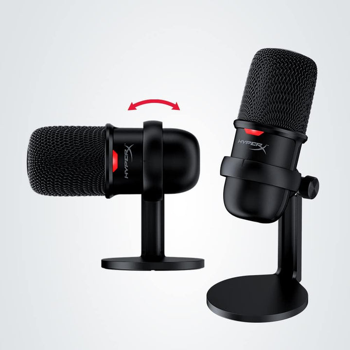 Hyperx Solocast – USB Condenser Gaming Microphone, for PC, PS4, PS5 and Mac, Tap-To-Mute Sensor, Cardioid Polar Pattern, Great for Streaming, Podcasts, Twitch, Youtube, Discord,Black