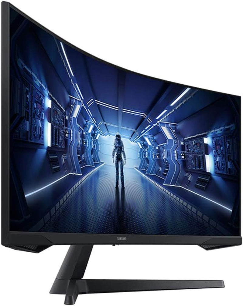 SAMSUNG 34" Odyssey G5 Ultra-Wide Gaming Monitor with 1000R Curved Screen, 165Hz, 1Ms, Freesync Premium, WQHD, LC34G55TWWNXZA, 2020, Black