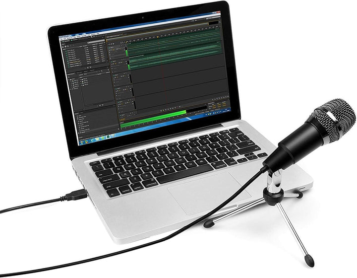 FIFINE USB Microphone, Plug and Play Home Studio USB Condenser Microphone for Skype, Recordings for Youtube, Google Voice Search, Games, for Windows and Mac-K668