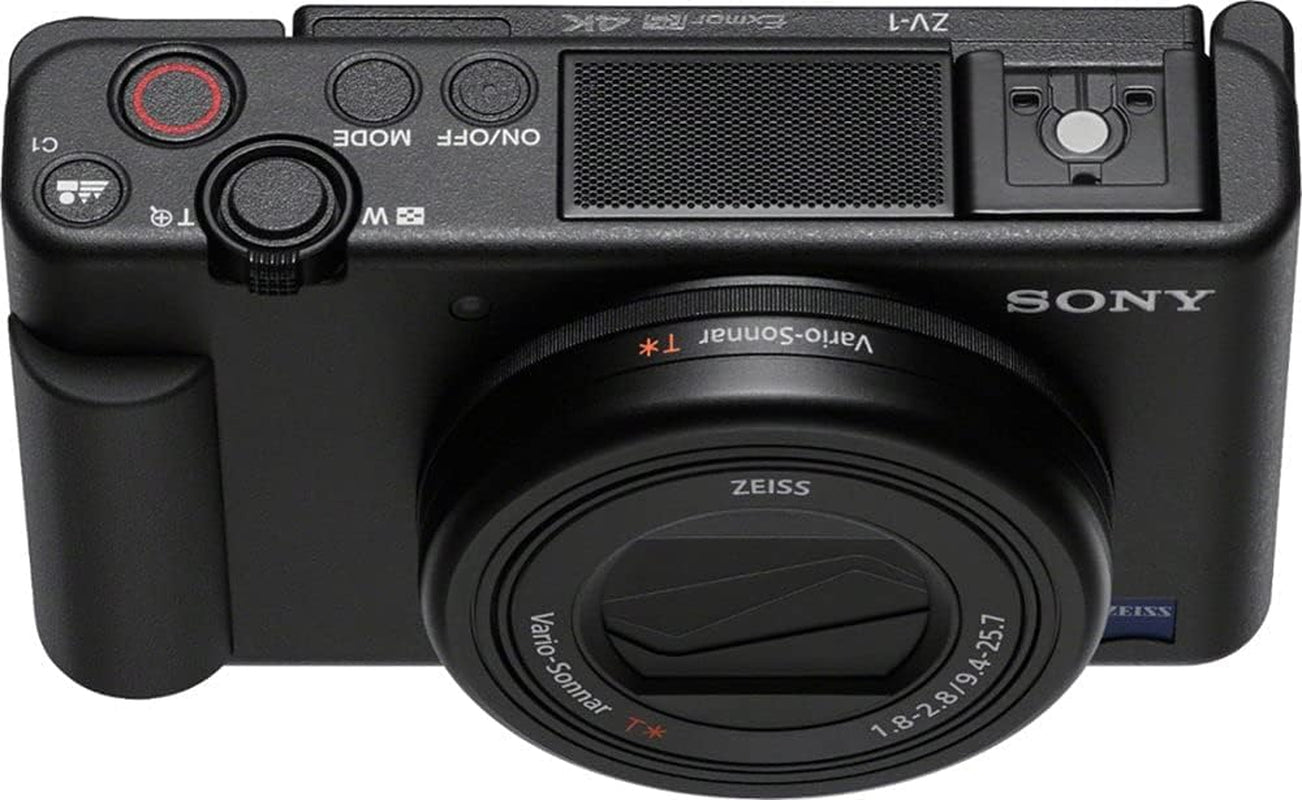 Sony ZV-1 Digital Camera for Content Creators, Vlogging and Youtube with Flip Screen, Built-In Microphone, 4K HDR Video, Touchscreen Display, Live Video Streaming, Webcam