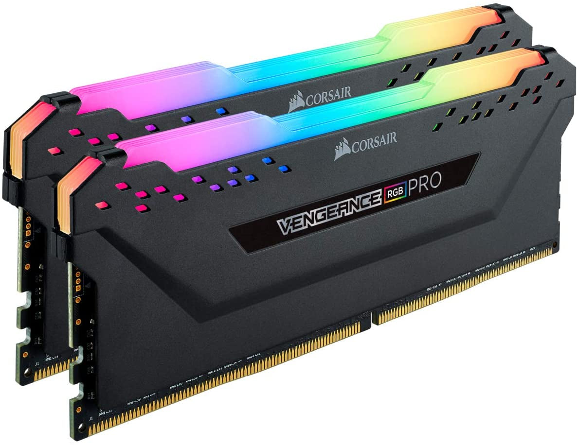 CORSAIR VENGEANCE RGB PRO DDR4 RAM 64GB (2X32Gb) 3600Mhz CL18-22-22-42 1.35V Intel AMD Desktop Computer Memory - Black (CMW64GX4M2D3600C18)