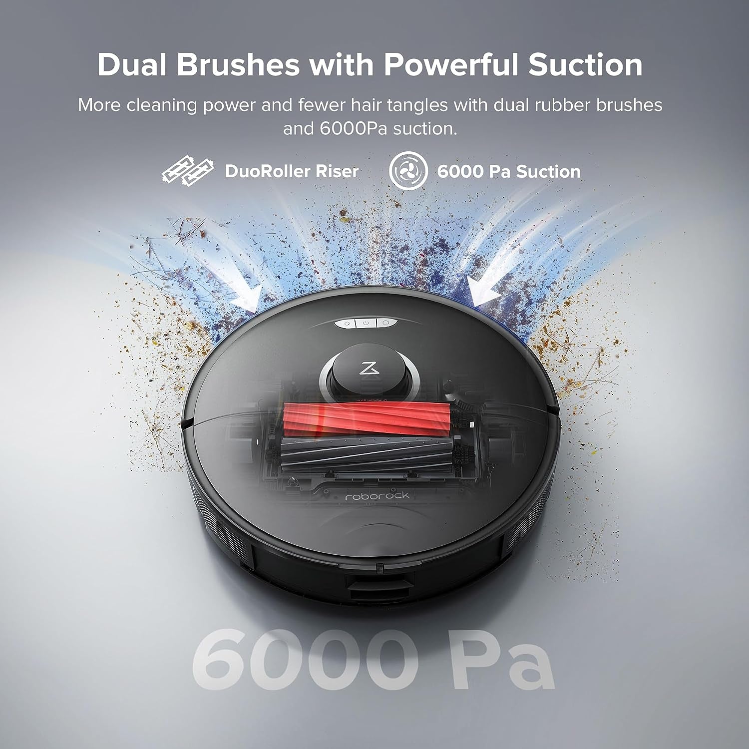 Roborock S8 Pro Ultra Robot Vacuum and Mop, Auto Drying, Auto Mop Washing, Self Emptying, Self Refilling, Liftable Dual Brush & Sonic Mop, 6000Pa Suction, Obstacle Avoidance(Rockdock Ultra Series)