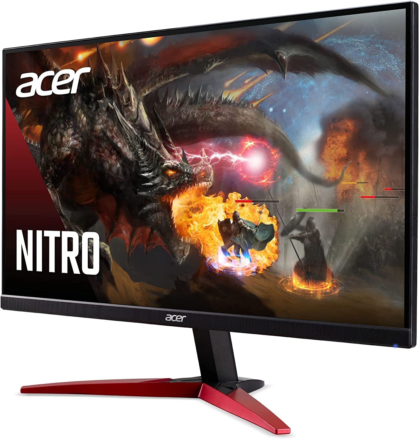 Acer Nitro KG241Y Sbiip 23.8” Full HD (1920 X 1080) VA Gaming Monitor | AMD Freesync Premium Technology | 165Hz Refresh Rate | 1Ms (VRB) | Zeroframe Design | 1 X Display Port 1.2 & 2 X HDMI 2.0,Black