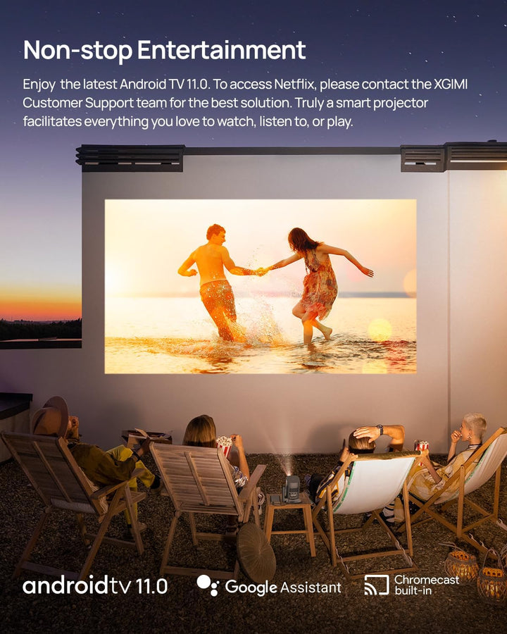 XGIMI Mogo 2 Pro 1080P Portable Projector with Multi-Angle Stand, Wifi and Bluetooth, Android TV 11.0, 400 ISO Lumens, ISA 2.0, Supports 4K, Auto Focus, Object Avoidance, and Screen Adaption