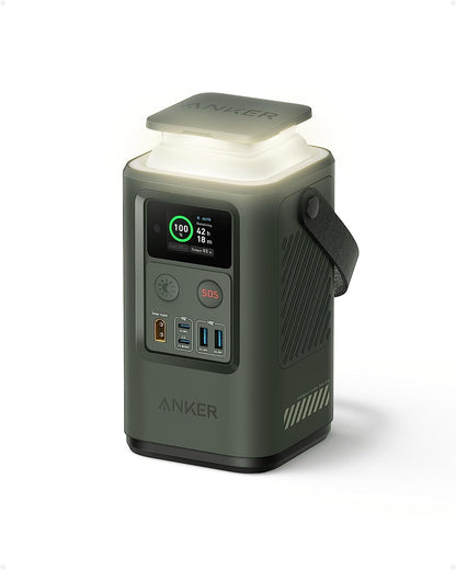 Anker Power Bank Power Station 60,000Mah,Portable Outdoor Generator 87W with Smart Digital Display, Retractable Auto Lighting and SOS Mode, Home Backup(Powercore Reserve 192Wh) for Travel, Camping